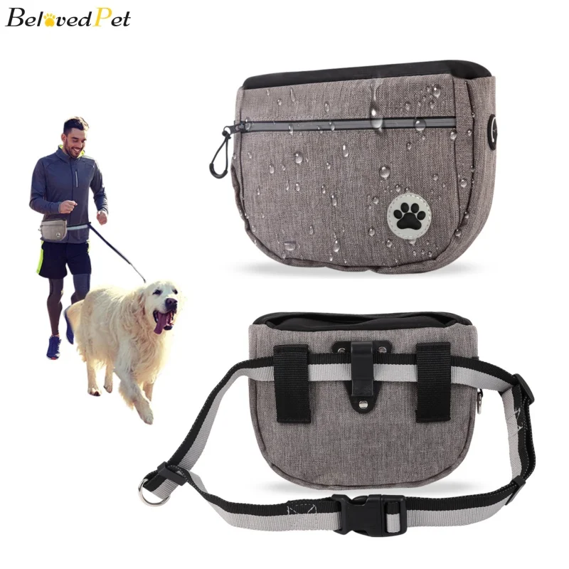 

Durable Dog Training Treat Bag Built-In Poop Waist Pocket Large Capacity Snack Food Bag Dispenser Waterproof Reflective Pouch