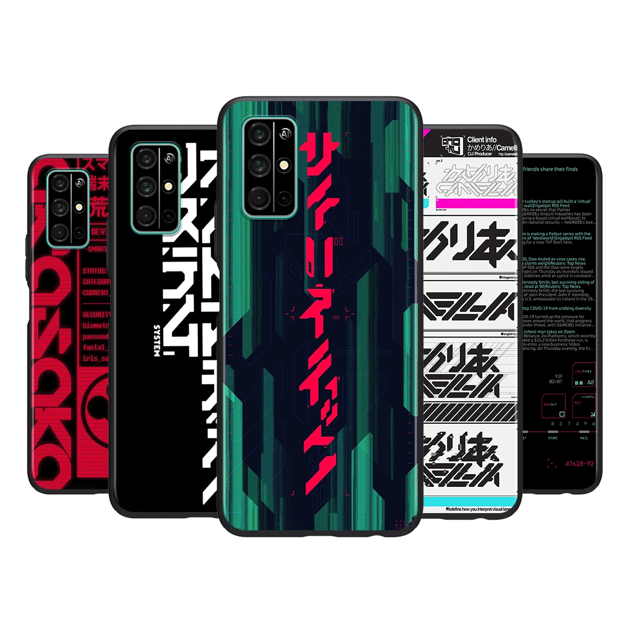 

Punk style cool art For HUAWEI Honor 50 30 V30 20 View 20 20E X10 10 Pro SE Lite 5G Silicone Black Soft Phone Case