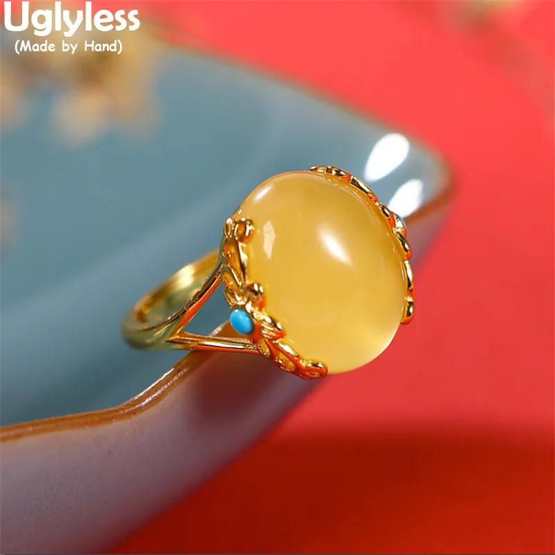 

Кольцо женское из натурального пчелиного воска, с бирюзой, серебра Модный янтарь пробы