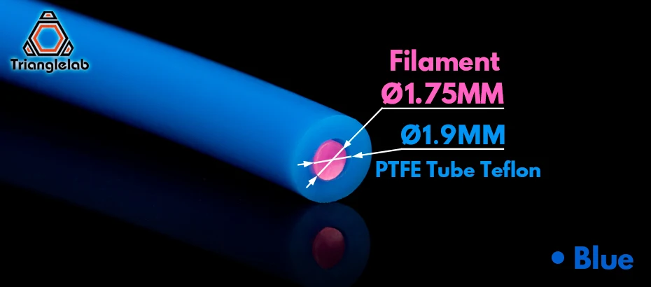 Trianglelab PTFE трубка тефлонто tl-фидер hotend RepRap росток Боуден экструдер 1,75 мм ID1.9mmOD4mm Capricornus трубка