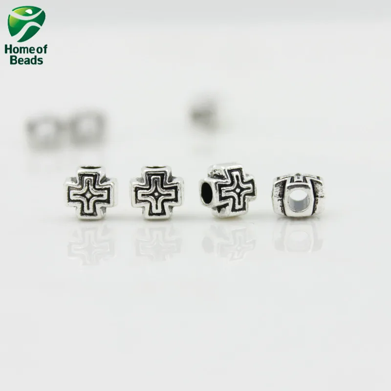 2017 новая мода оптовая продажа античный серебряный цвет крест аксессуары для