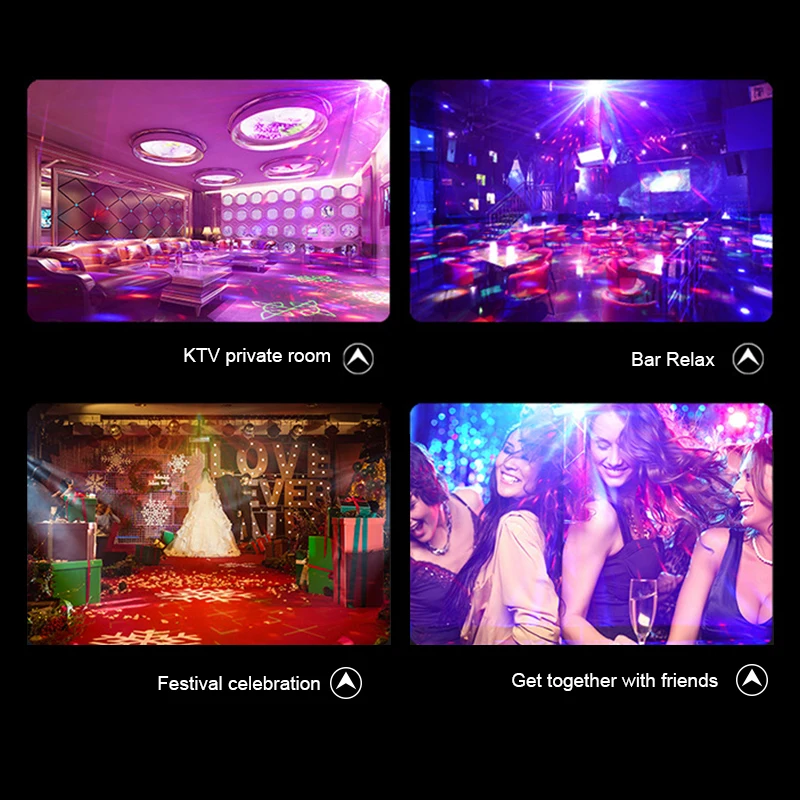 Черный диско лазерный светильник RGB проектор вечерние s DJ ing эффект для продажи LED
