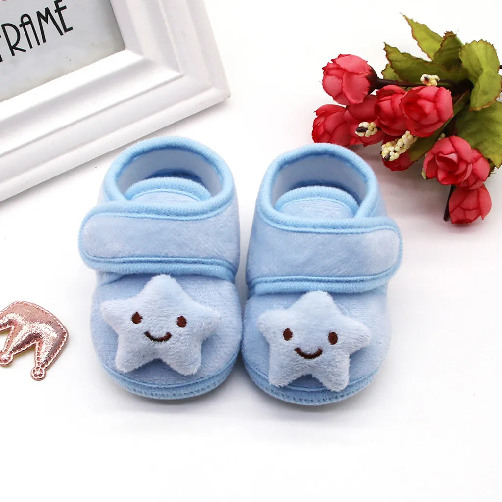 Botas de felpa para bebé recién nacido, Zapatos cálidos de suela suave,...