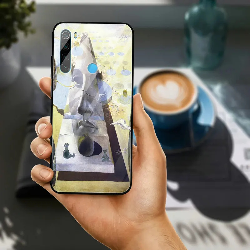 Модный чехол для телефона из закаленного стекла с изображением Сальвадора Дали