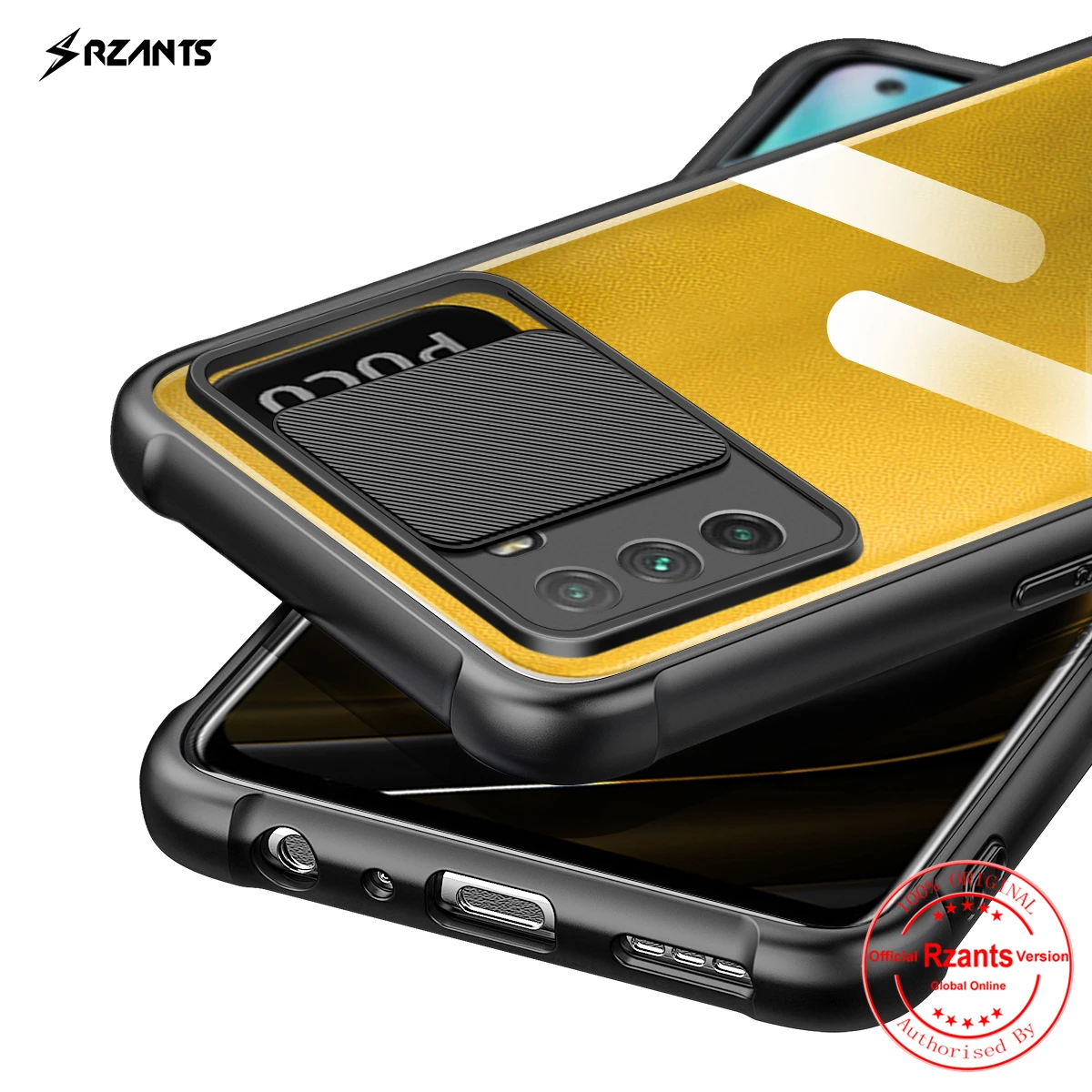 rzants for xiaomi poco m3 phone case hard lens protect hybrid slim crystal clear cover double casing free global shipping