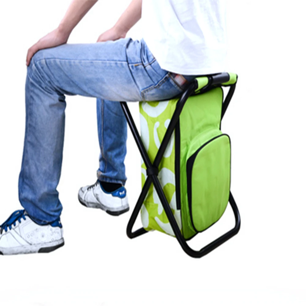 Online Katlanır Tabure Taşınabilir Buz Torbası Taburesi Yalıtım çantası Arka Balıkçı Taburesi Plaj Sandalyesi ışık Açık Buzdolabı Tabure