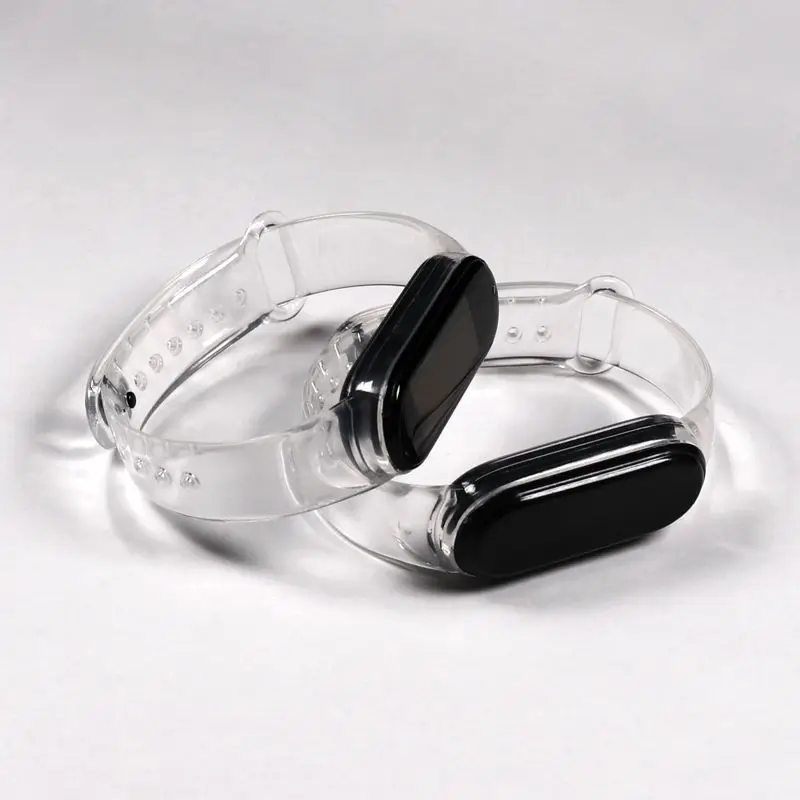 Transparent Silicone Strap for Xiaomi Mi Band 6 5 3 4 Smartwatch Wrist Belt For Xiaomi Mi Band5 6 Replacement Bracelet Watchband