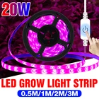 Светодиодная фитолампа полного спектра с USB, водонепроницаемая светодиодная лента для выращивания растений в теплице, саженцев, овощей