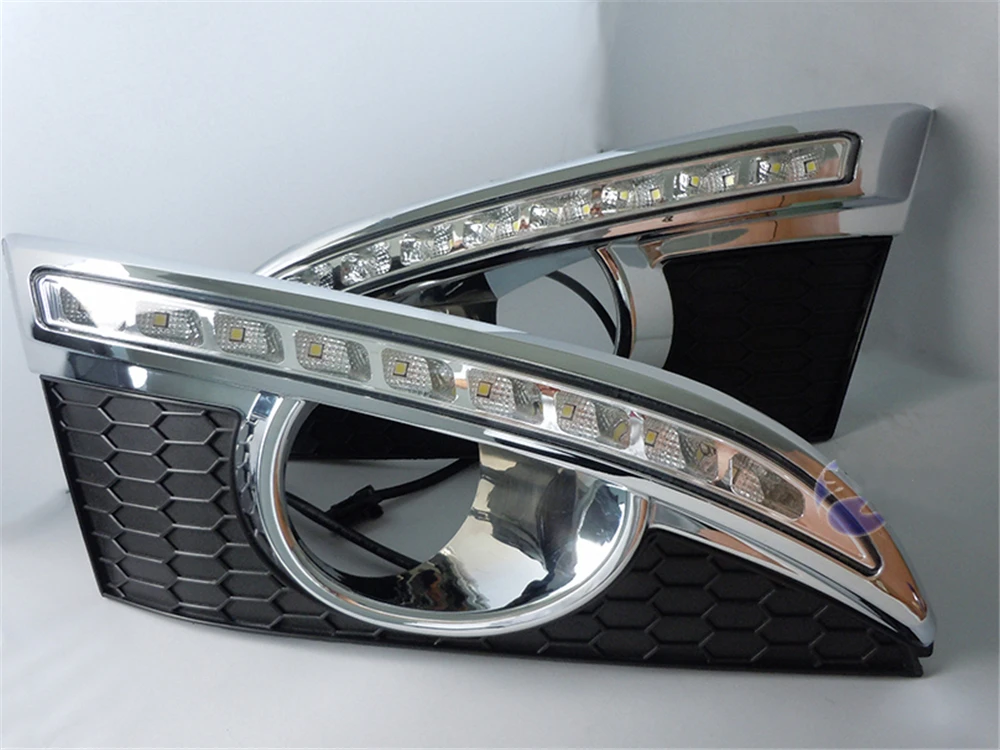 Автомобильная проблесковая 2 шт. 12V светодиодный DRL Габаритные огни для Chevrolet Captiva