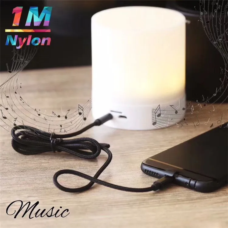 Оптовая продажа 20 шт./лот черный нейлоновый аудиокабель 3 5 мм AUX для iPhone 12 11 X 8 7 6