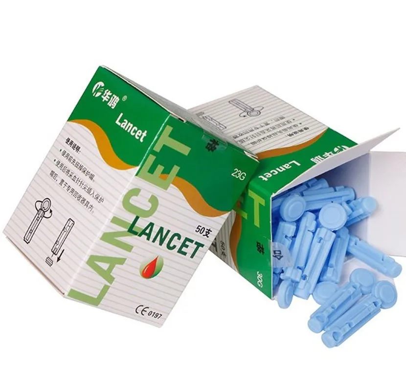 Безболезненная игла из нержавеющей стали ручка для массажа 200 шт. 23 г иглы ланцета