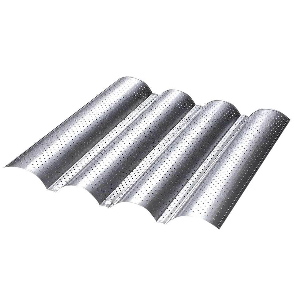 2020 горячая Распродажа кухонная антипригарная лоток Для багета волновой дырокол