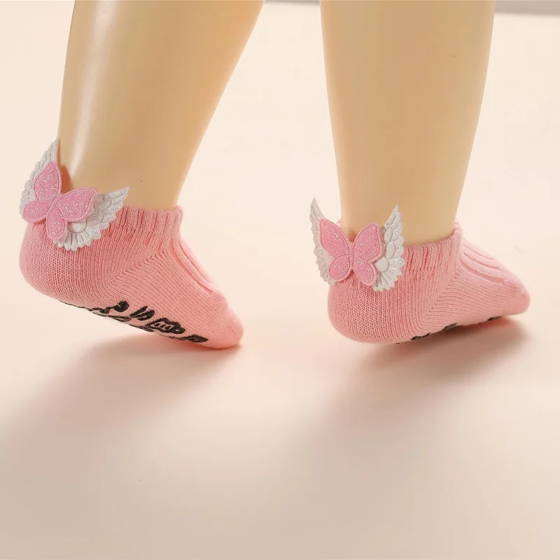 Calcetines antideslizantes con alas de &Aacute;ngel para beb&eacute;, Princesa, barco, accesorios para beb&eacute;-5