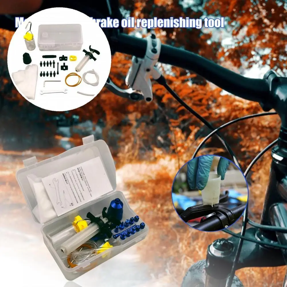

Multi-purpose Durable Multi-functional Joint Bike Bleed Kit Metal Disc Brake Bleed Kit Not Easy To Break for Cycling
