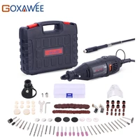 goxawee 110v 220v power tools electric mini drill with 0 3 3 2mm universal chuck shiled rotary tools for dremel 3000 4000