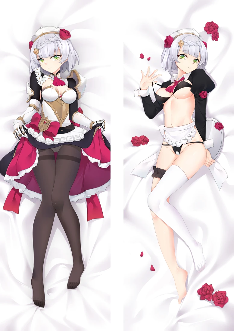 

Genshin Impact Noelle Cosplay Dakimakura Pillow Case Hugging Body