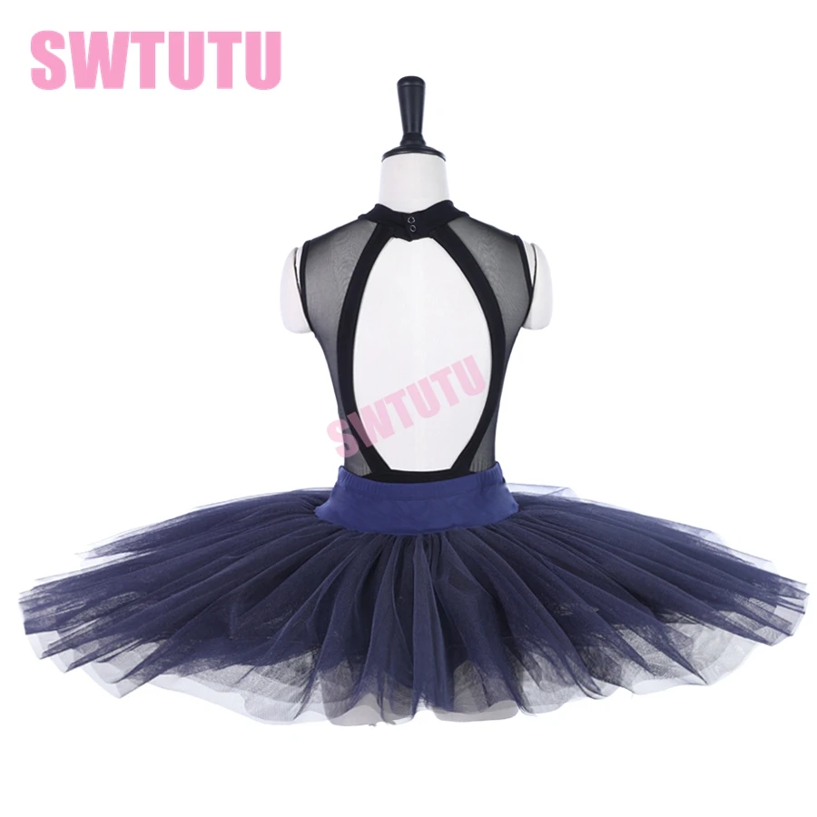 free shipping navy blue half ballet tutu pancake for gilrs Ballerina Dresses costumes BT8923 | Тематическая одежда и