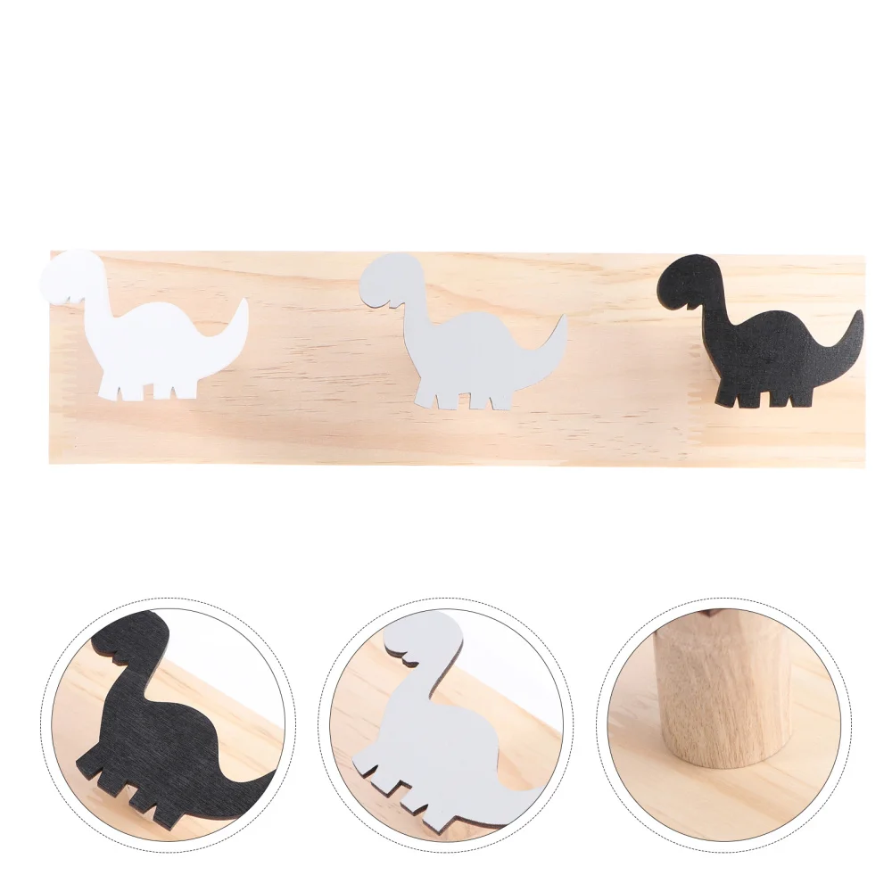 

1Pc Wood Row Hook Wall Hanging Clothes and Hat Hooks for Home Adorable Hat Hook