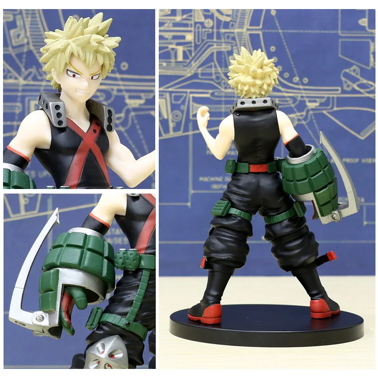 Фигурка Моя геройская Академия 17 см Bakugou Katsuki Midoriya Izuku фигурка из ПВХ моя академия