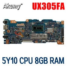 UX305FA With 5Y10 CPU 8GB RAM Mainboard REV 2.0 For ASUS UX305 UX305F UX305FA Laptop Motherboard 100% Tested free shipping