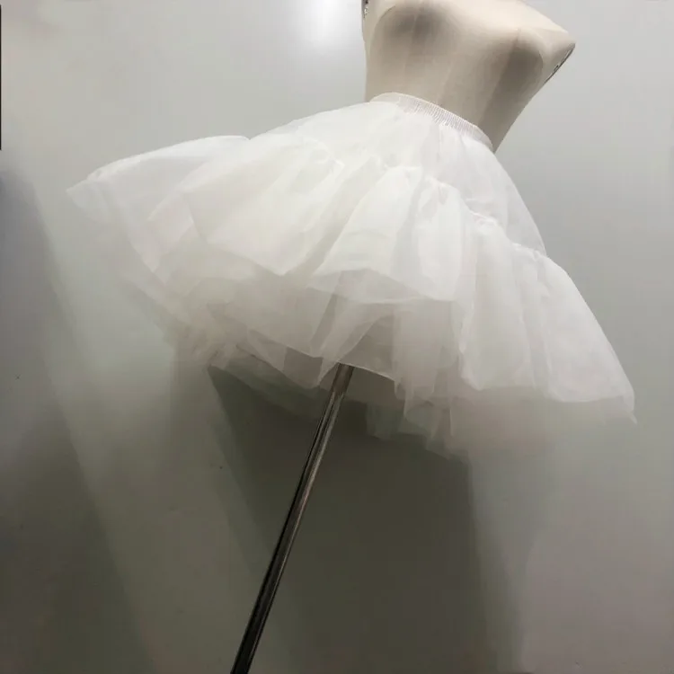 Платье в стиле &quotЛолита&quot для девочек белая Нижняя юбка женское белое короткое