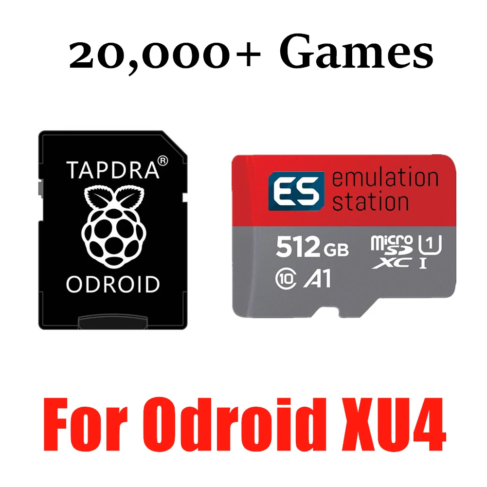 512 ГБ Ora v1.65 Retropie SD карта для Odroid XU4 полностью загруженные 20000 + игр 3D бокс арт