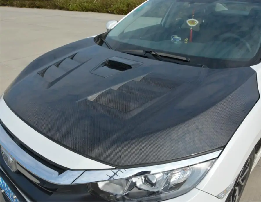 Передний бампер из углеродного волокна Крышка вентиляционного отверстия капота