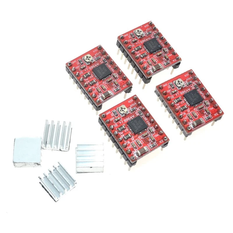 

1Set for Arduino UNO R3 Development Board+CNC Shield V3 Expansion Board+Red A4988+Heatsink diy electronic starter kits