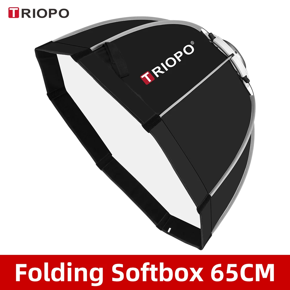 Зонт-софтбокс Triopo K65 65 см с креплением Bowens переносной восьмиугольный сумкой для