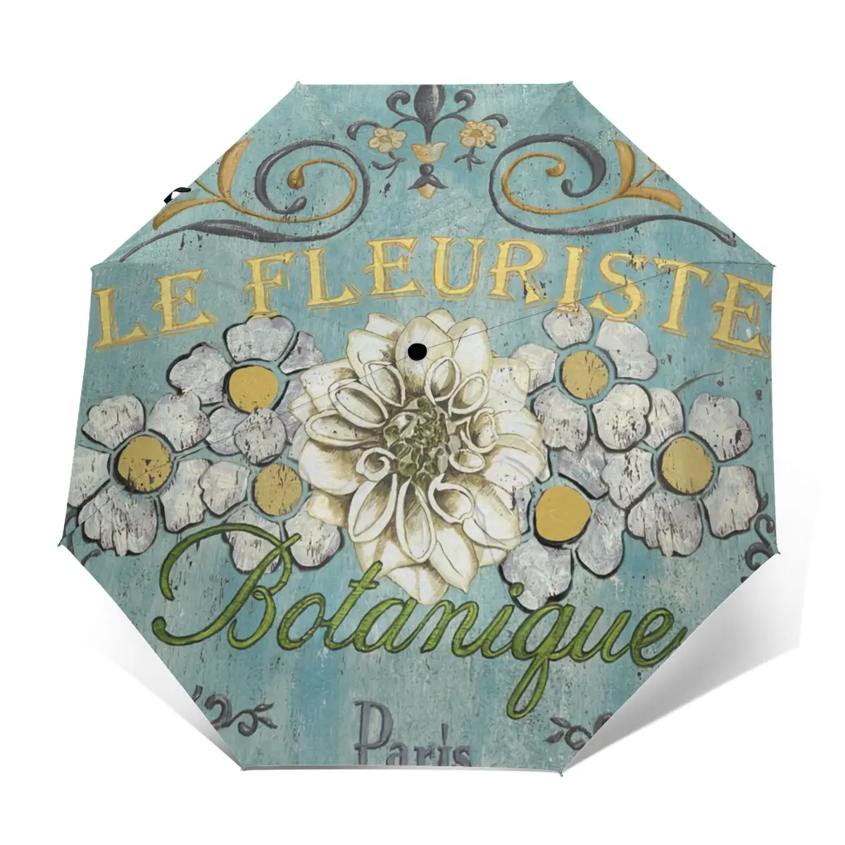 

Floral Umbrella Auto Anti UV Umbrella Cool Design Outside Portable Umbrella