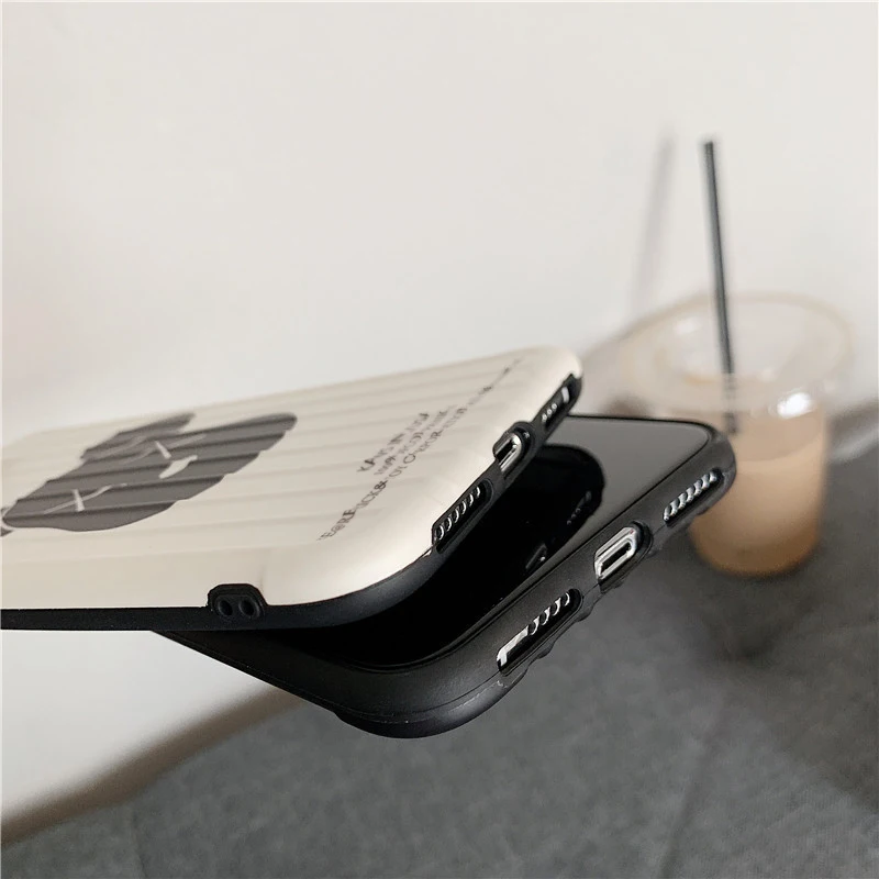 Kaw Bear стерео мягкая оболочка Защитная силиконовая крышка для iPhone 11 Pro Max Чехол 7 8 Plus