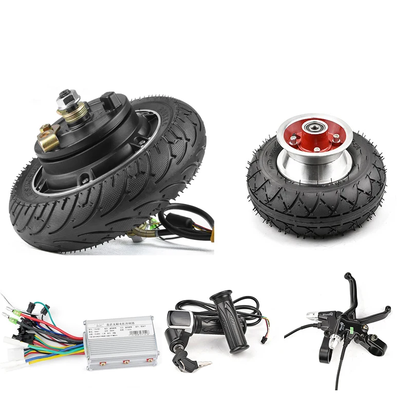 24V 350W Motor Kit Комплект для переоборудования электрического велосипеда 350 Вт 24/36 V/48 V безщеточный мотор для центрального движения комплект с переднее колесо 8 дюймов тормозного контроллера ЖК-дисплей дроссельная ручка - Цвет: 24V 350W Motor Kit