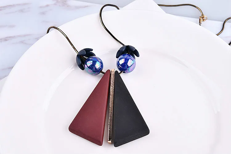 Патент матовый размер Треугольник нож цепочка на свитер аксессуары DIY Осень/Зима