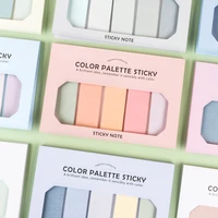 100 pagesset color palette sticky notes cute planner sticker memo sheets pad page flags to do list school office supplies