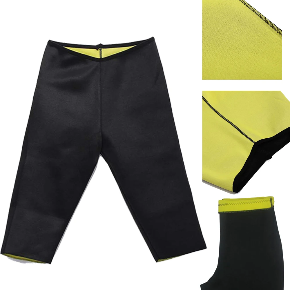 Женские укороченные брюки с высокой талией неопреновые тренировочные штаны для