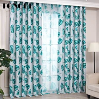 tongdi printing tropic leaves blackout curtains high grade decoration for home parlor children sitting room bedroom living room