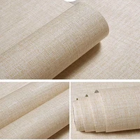 linen vinyl wallpaper self adhesive contact paper for kitchen dining table home decor living room bedroom waterproof wall stick
