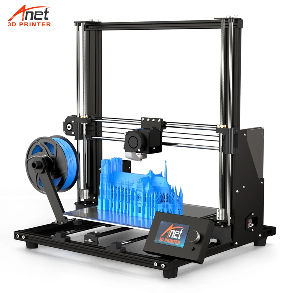 300*300*350 мм обновленный Anet A8 Plus 3d принтер низкая шумность Высокая точность настольный Imprimante 3D набор для печати USB SD карта подключения