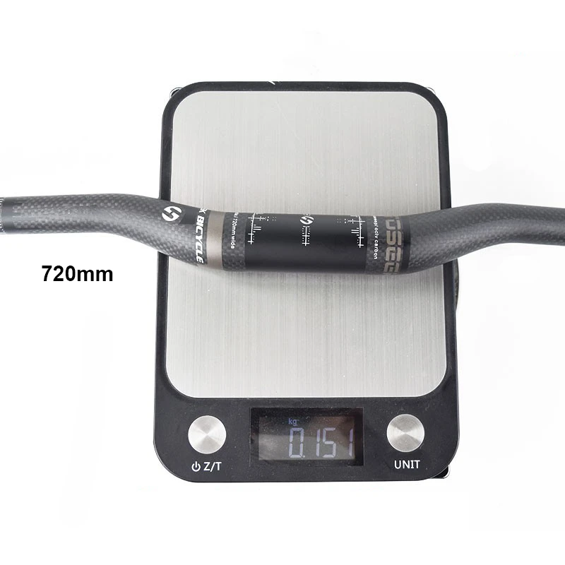 Матовый руль для горного велосипеда из углеродного волокна 660/680/700/720/760 мм * 31 8