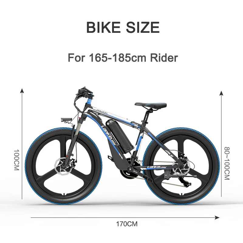 MX3.8 Elite 26 дюймовый горный велосипед 48 в 15 Ач мощный аккумулятор 7 скоростной