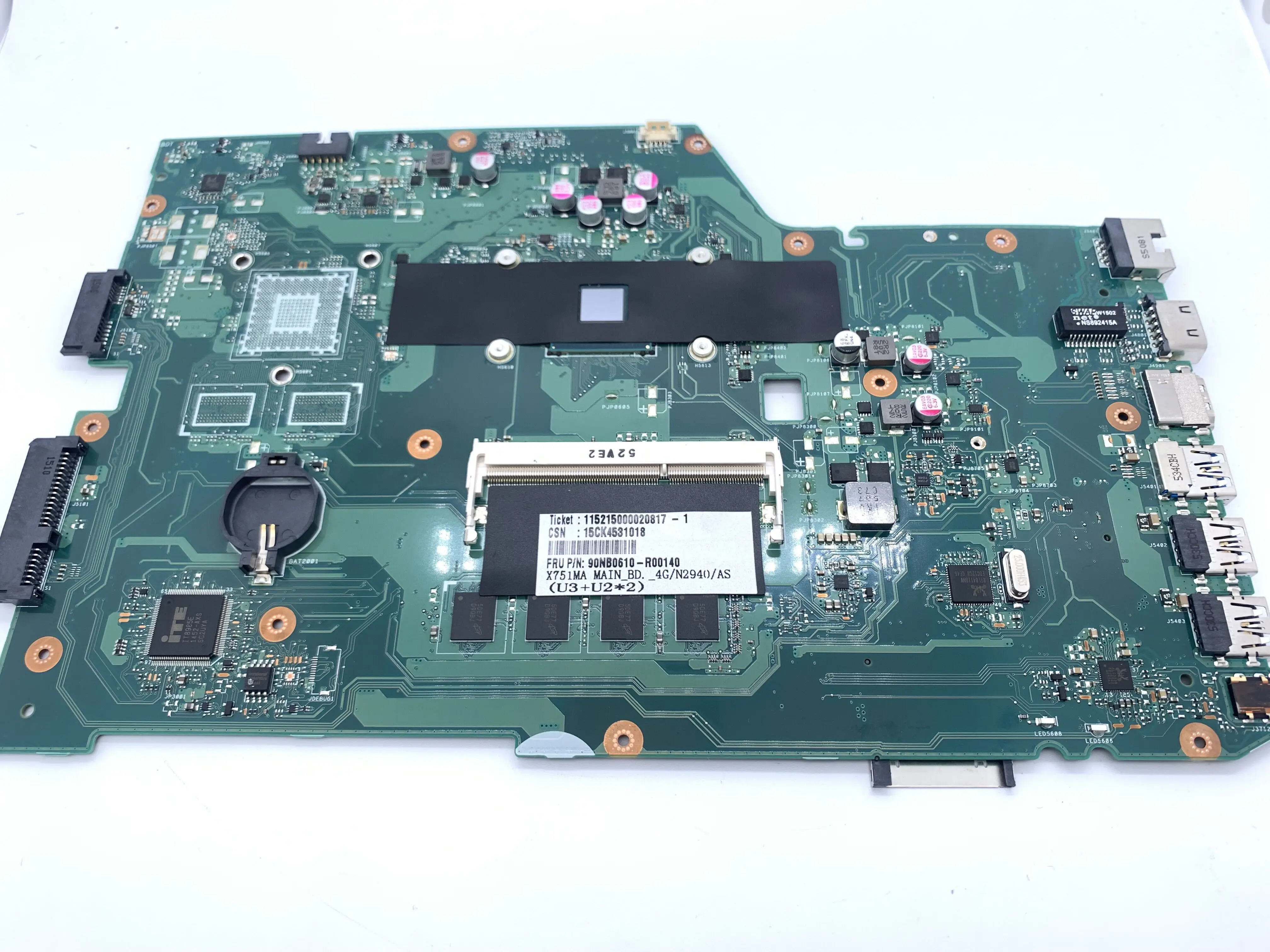 

X751MA Laptop motherboard for ASUS X751MA X751M X751 Test original mainboard 4G RAM N2930/N2830