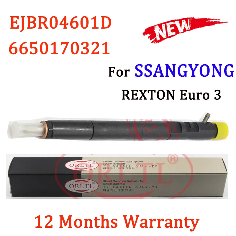 

ORLTL EJBR04601D A6650170121 Diesel Common Rail Fuel injector EJBR0 4601D OEM for A6650170321 SSANGYONG Kyron REXTON 2.7