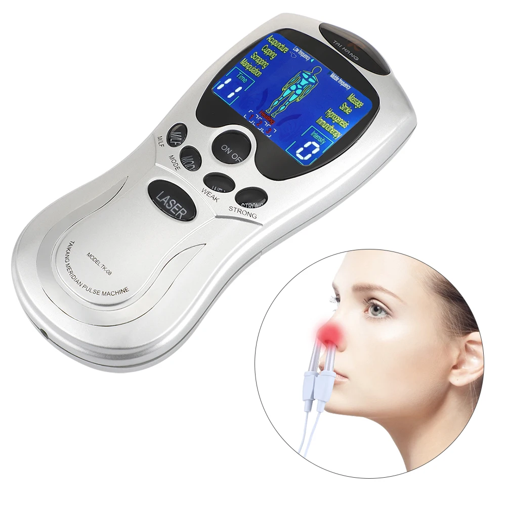 

2 в 1 лазерный импульсный электронный массажер для тела, аппарат для аллергии, лечения ринита, аллергенный массажер, уход за здоровьем, рассл...