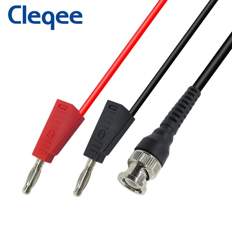 Cleqee P1009 BNC Q9 для двойных 4 мм Штабелируемых банановых штекеров с гнездом тестовые