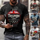 Футболка мужская оверсайз в стиле ретро, модная тенниска с 3D рисунком, повседневная майка в стиле хип-хоп, одежда в стиле Харадзюку, лето 2021