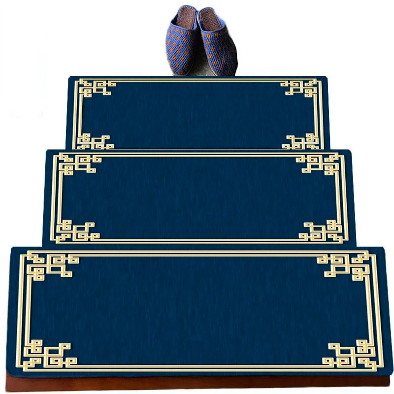 

Eovna Luxury Indoor Solid Wood Stair Stepping Mat Self-adhesive Non-slip Carpet Floor Mat Foot Mat Protective Floor Mat