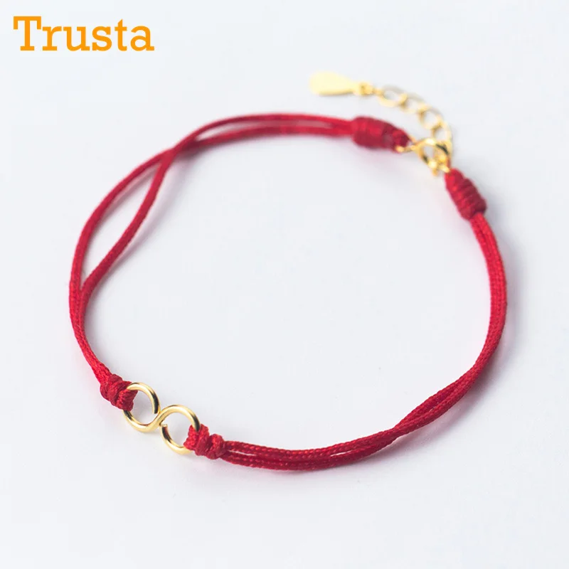 Trusta, новинка,, 925 пробы, серебряный браслет, ювелирное изделие, 9,1 г, материал, цельное серебро, простой открытый Браслет-манжета, подарок для девочек, DS1504