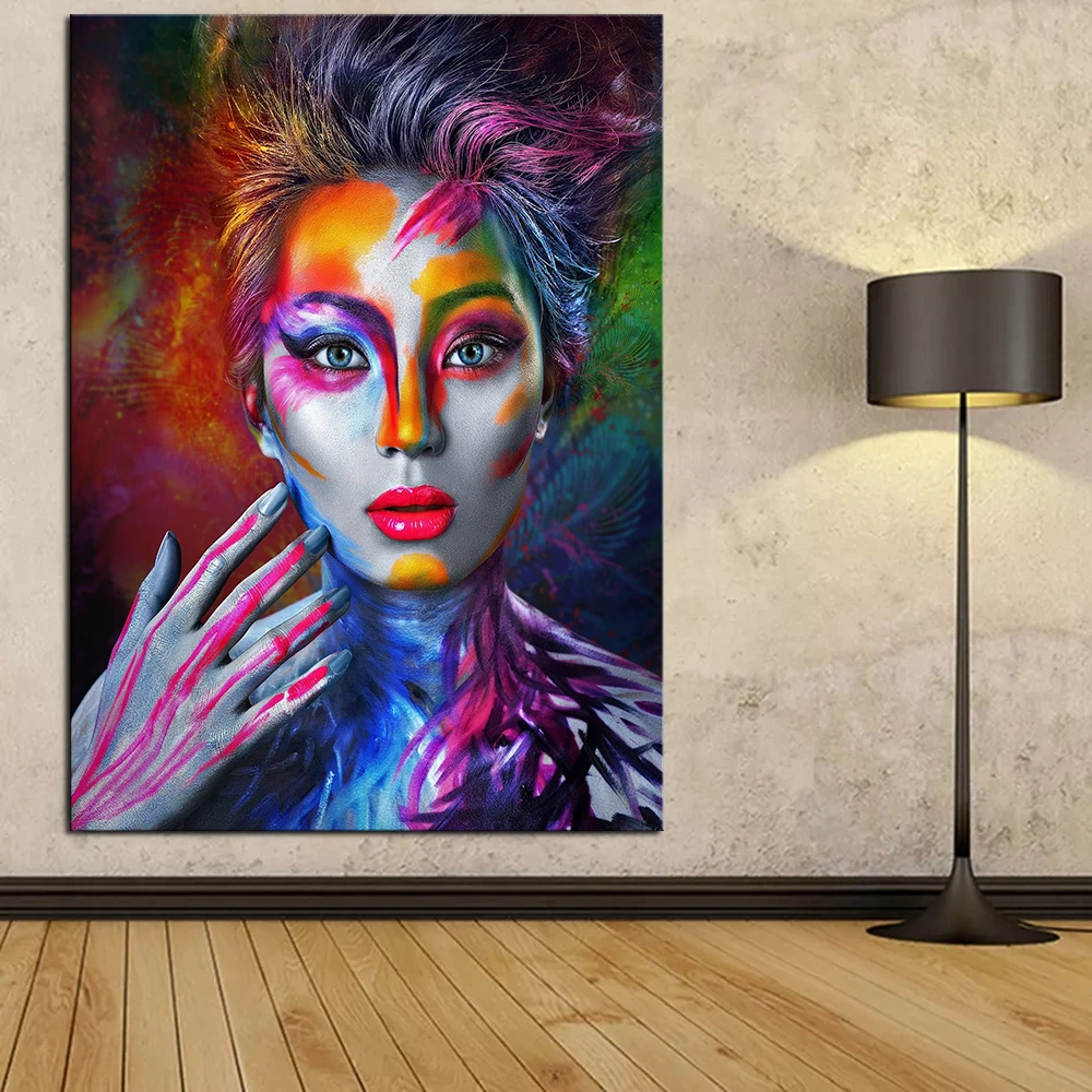 

Graffiti Art Canvas Painting Sexy Woman Portrait Art Posters and Prints Canvas Wall Art Picture For Living Room Decor Home Decor