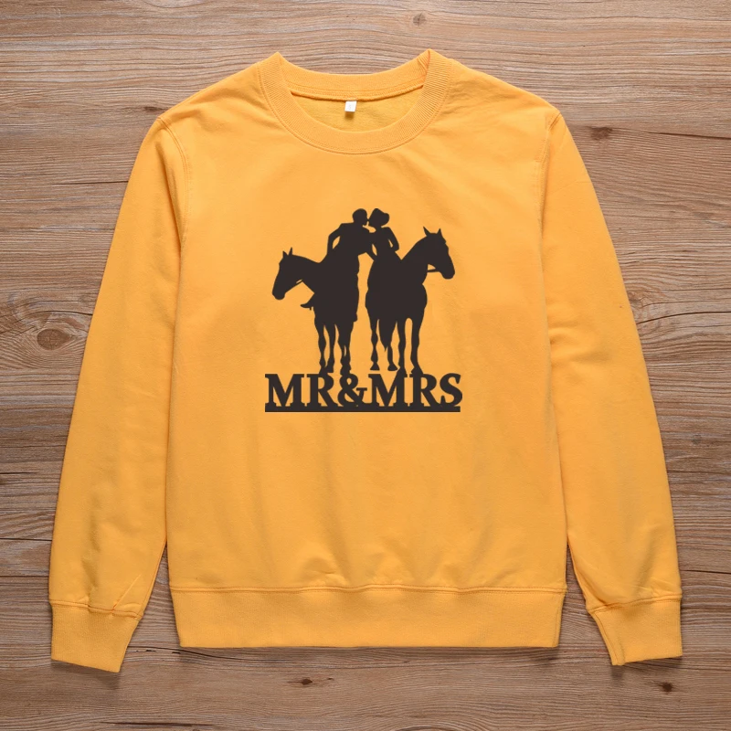 Женский спортивный Свитшот ONSEME с принтом Мистер и миссис|Женские толстовки