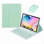 Тонкий кожаный чехол для Samsung Galaxy Tab S6 Lite 10,4 SM-P610 P610 P615, чехол с беспроводной Bluetooth клавиатурой, чехол + слот для ручки
